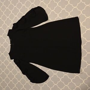 3/4 sleeve Black Dress